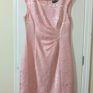 Connected Apparel Floral Pink Dress